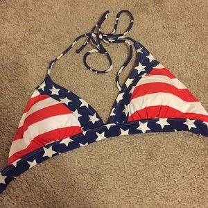 American flag bikini top